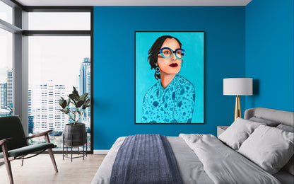 Woman in Blue