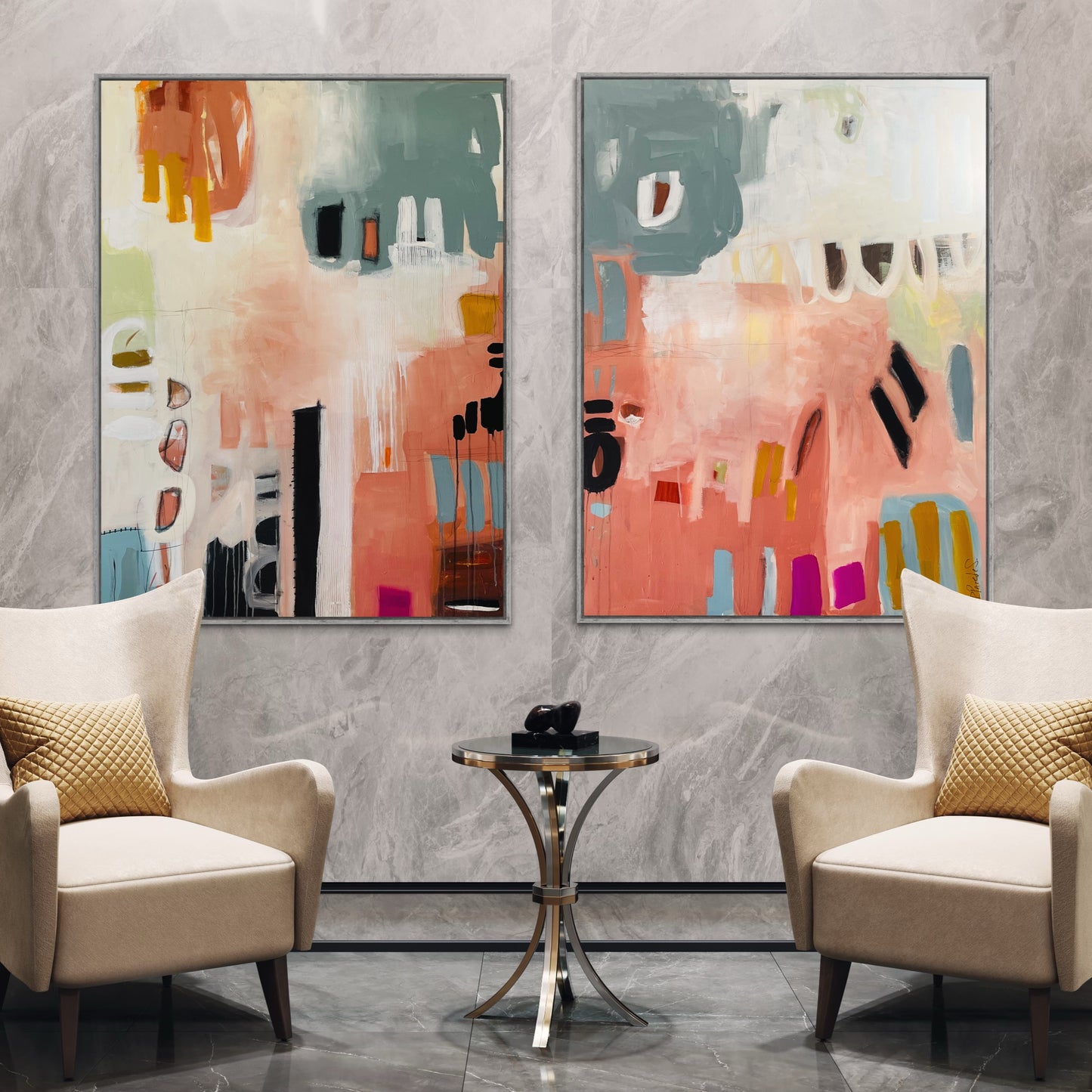 Abstract Set of 2