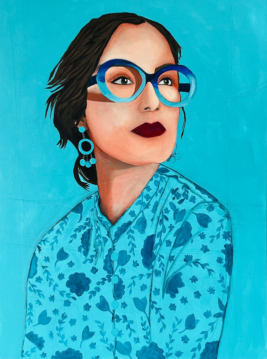 Woman in Blue