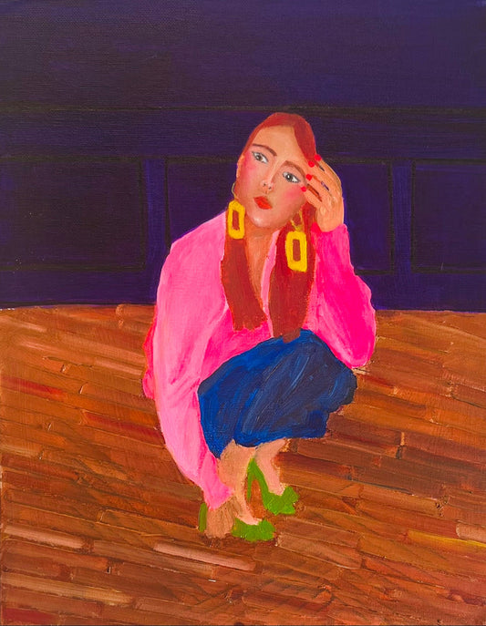 Green shoes