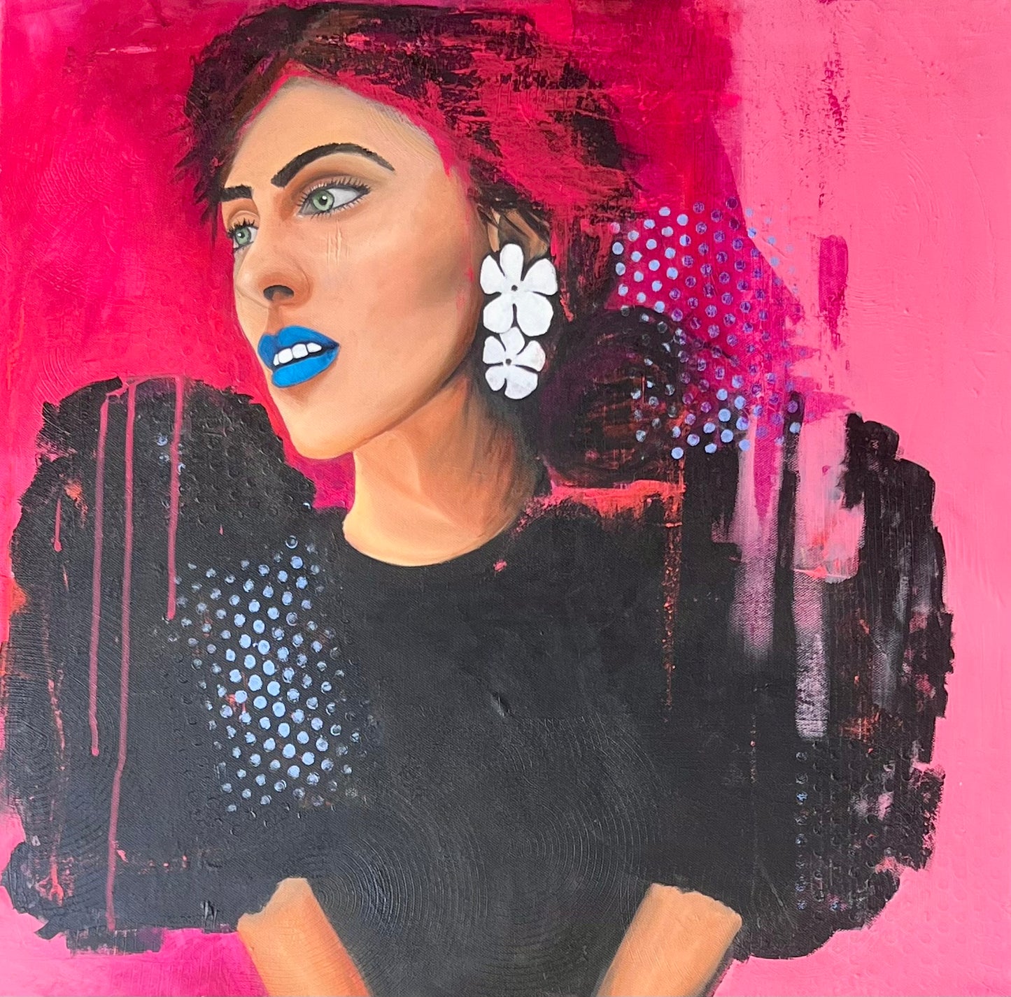 Lady on Black