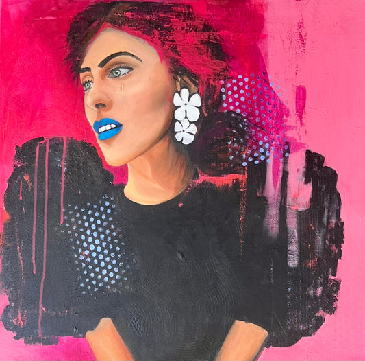 Lady on Black