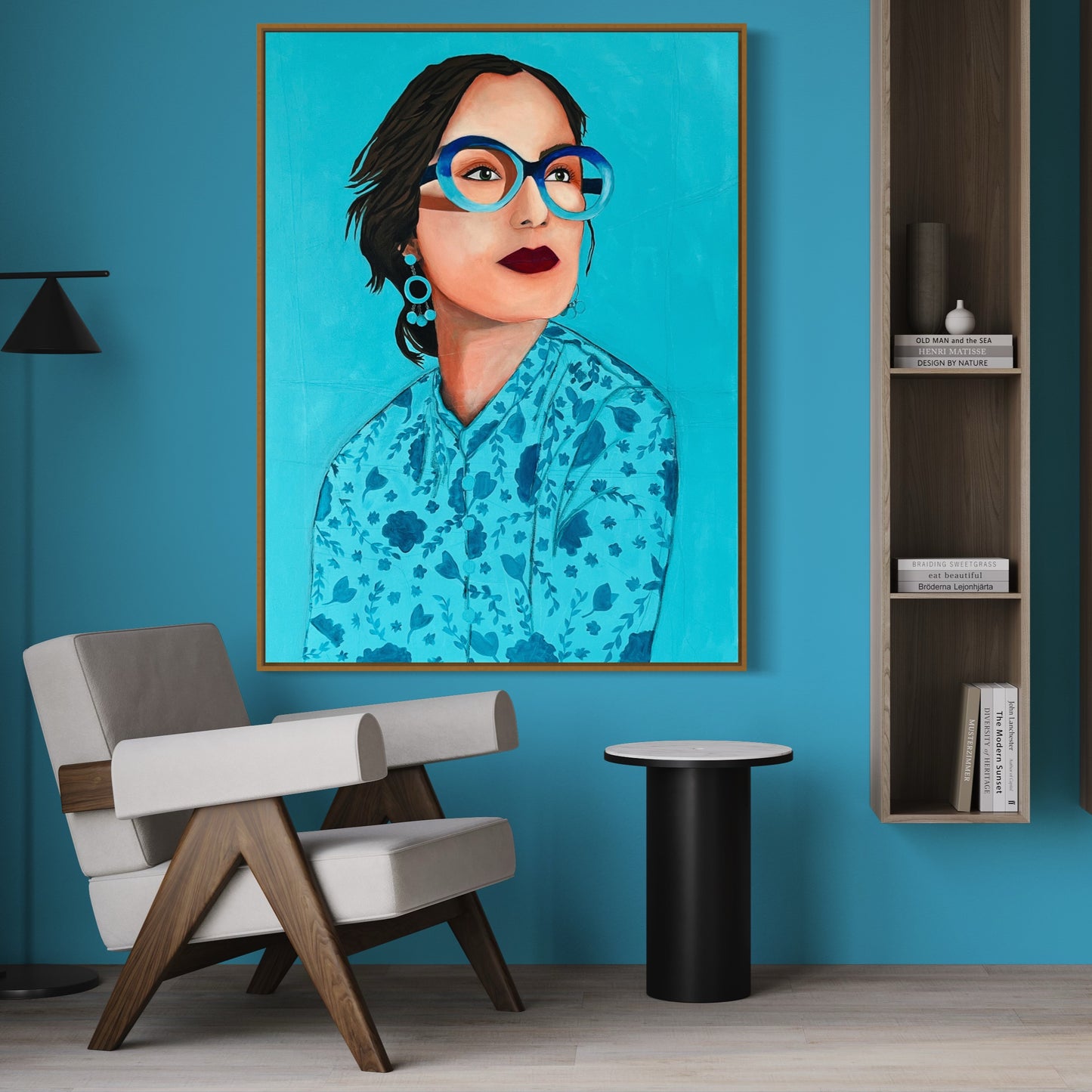 Woman in Blue