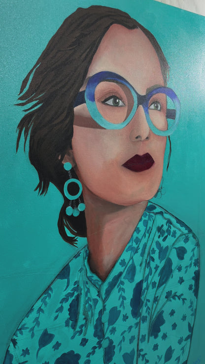 Woman in Blue
